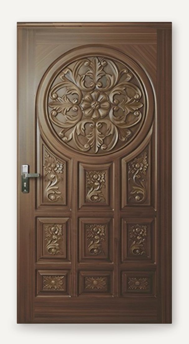 DEX waterproof carved fiber door DE-005 made in Pakistan